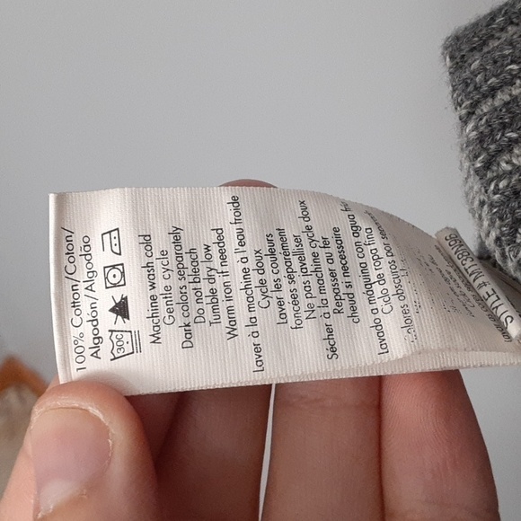 Calvin Klein Men's Gray Heavy Patchwork Zip Up Sweater - Picture 10 of 10